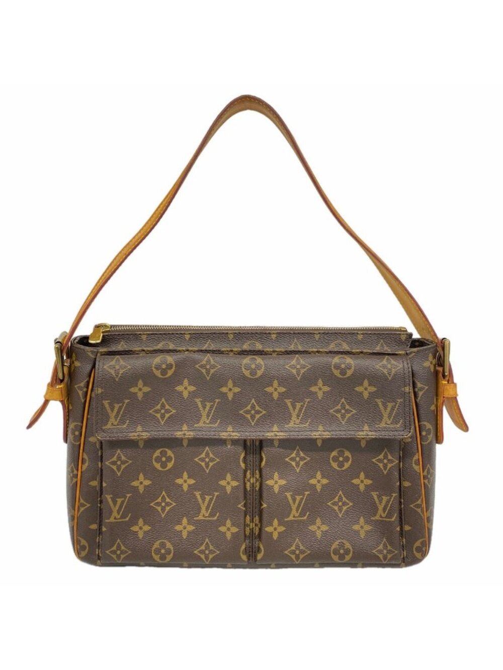 Louis Vuitton Shoulder Bag Monogram Viva-Cite GM Brown
